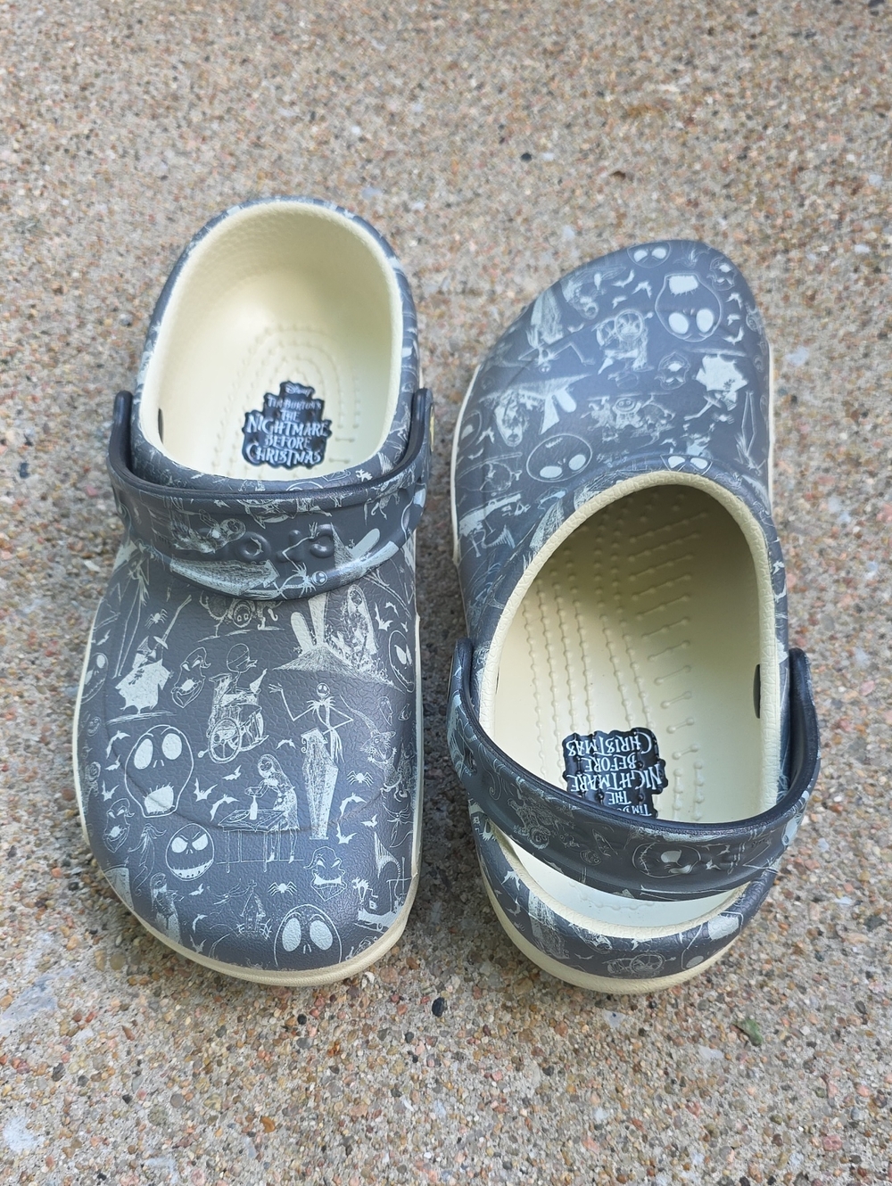 Crocs Nightmare Before Christmas Jack Skellington Sally Bistro Clogs Size 7